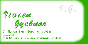 vivien gyebnar business card